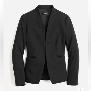 J.Crew Going-out blazer in stretch twill, black, size 6P